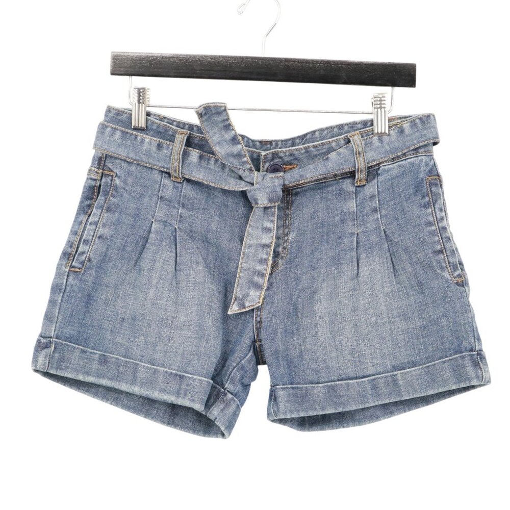 Mudd Jeans Paper Bag Shorts‎ Womens 9 Blue Casual Weekend Resort Elevated Basic